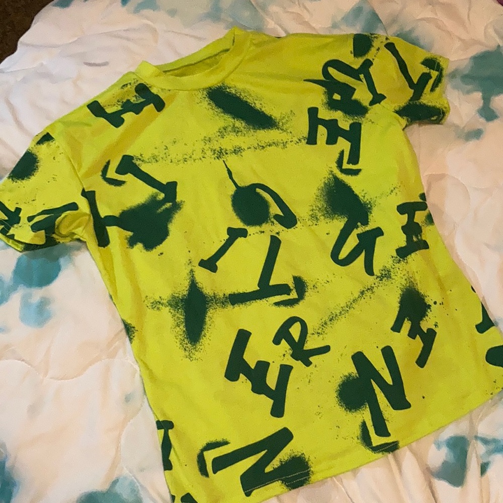 At a SHEIN shirt, size medium and different shades of green!